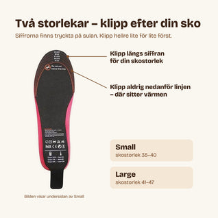 Värmesulor “varma fötter hela dagen”